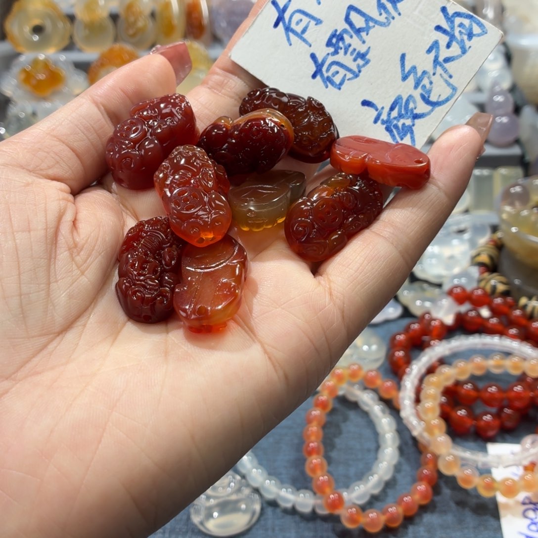 玛瑙/玉髓未镶嵌吊坠(不含链)