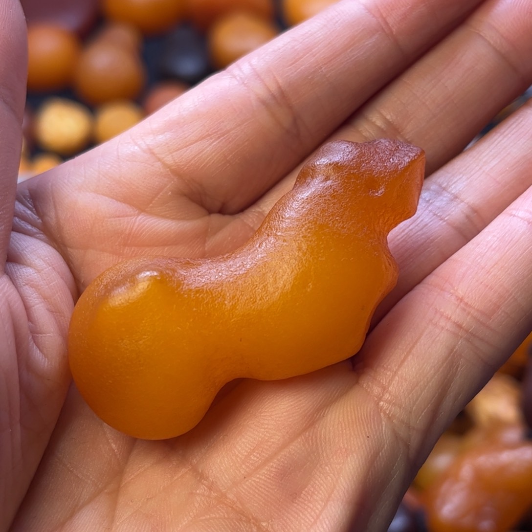 琥珀裸石未镶嵌天然蜜蜡吊坠
