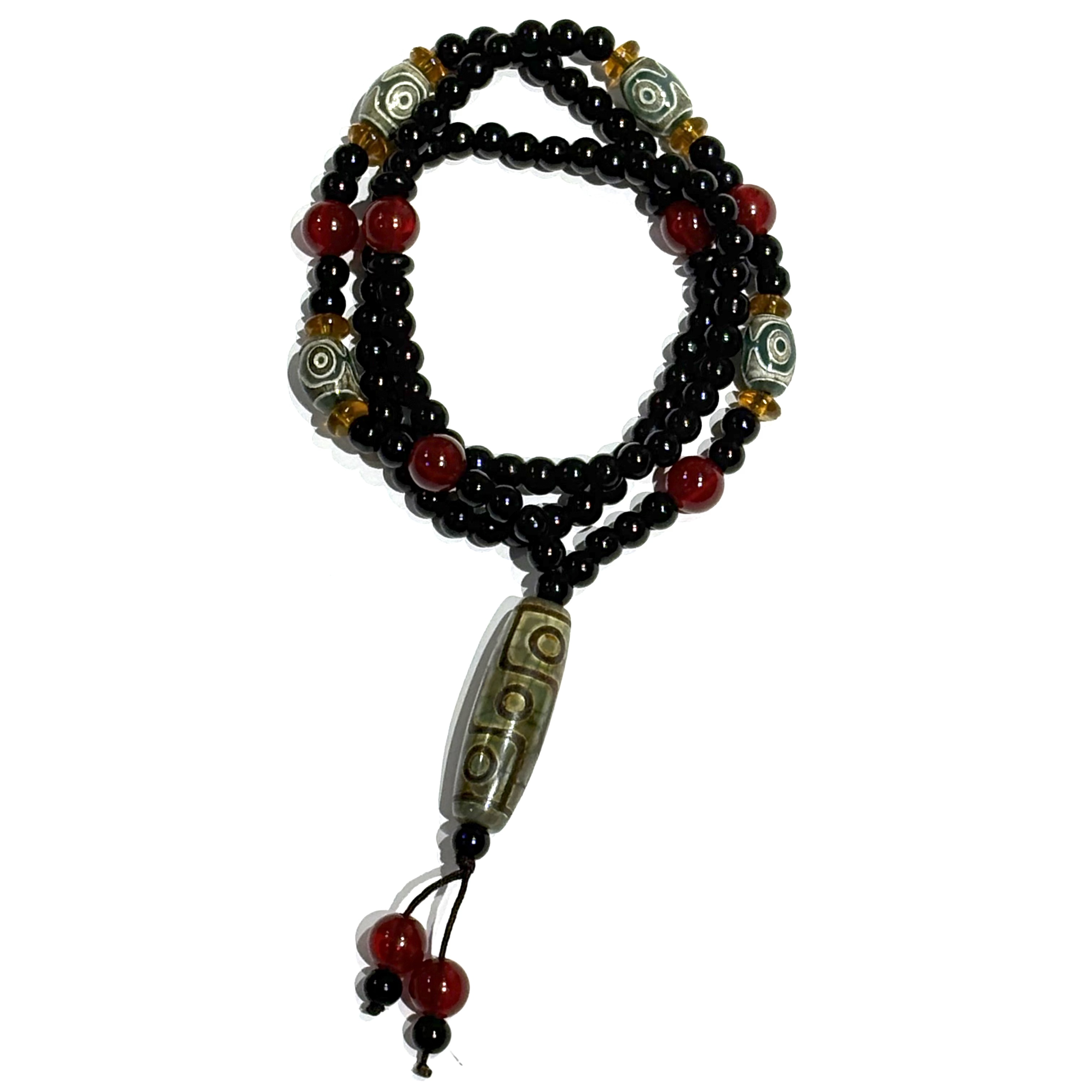 《胡老板》D500-国风气质设计款玛瑙九眼珠吊坠