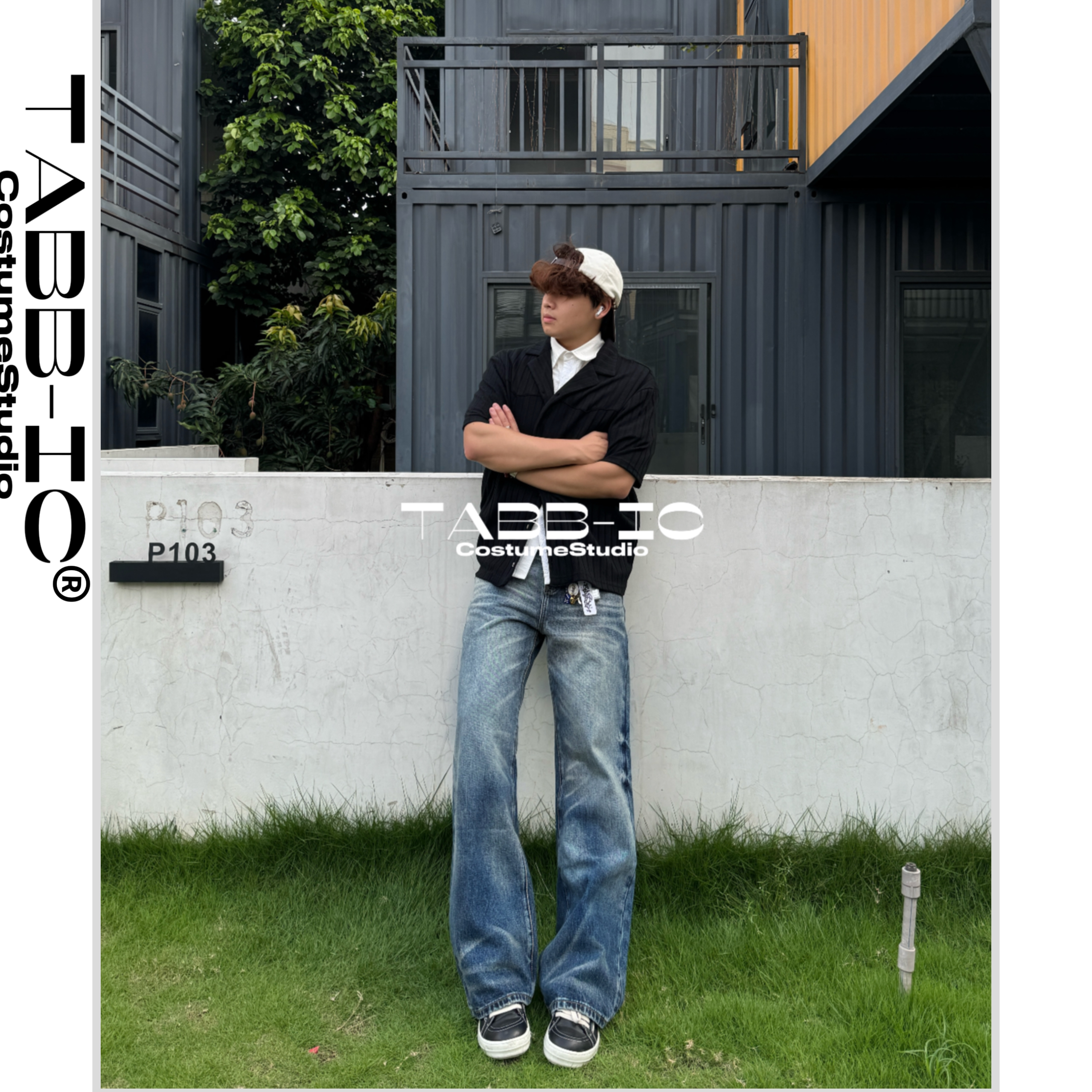 TABB25复古14盎司重工内华达Vintage做旧洗水2021M宽松休闲牛仔裤