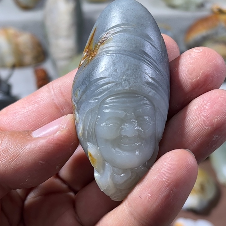 和田玉未镶嵌挂件