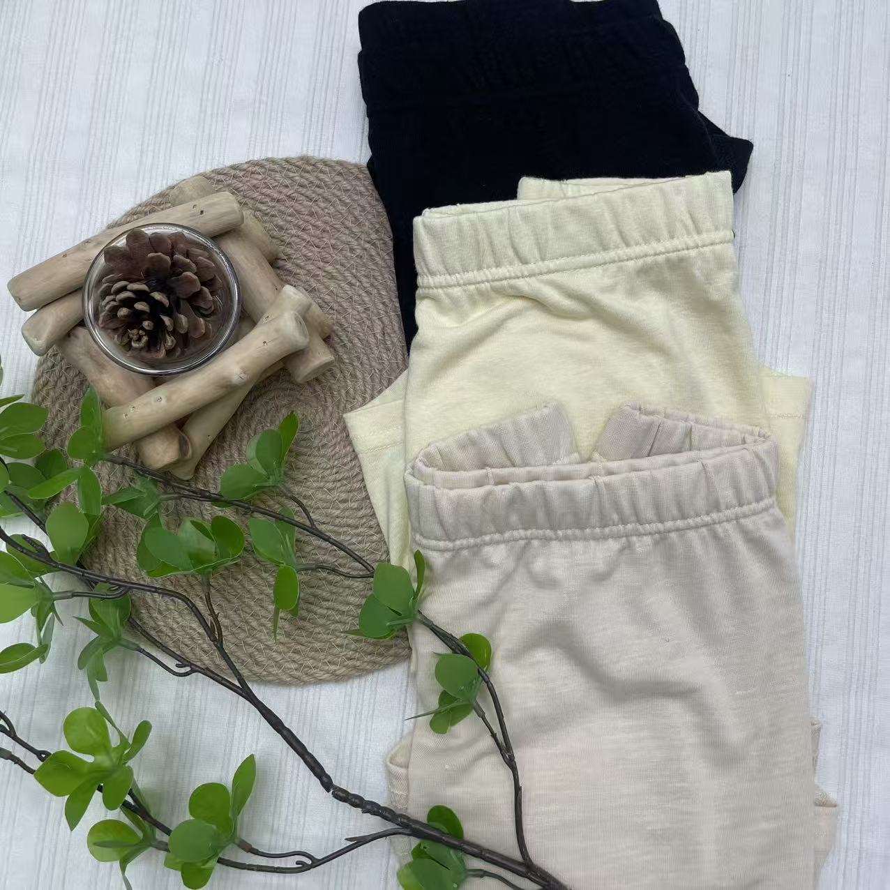 A253 不退换 随机发  女士针织汉麻平角裤 2条装