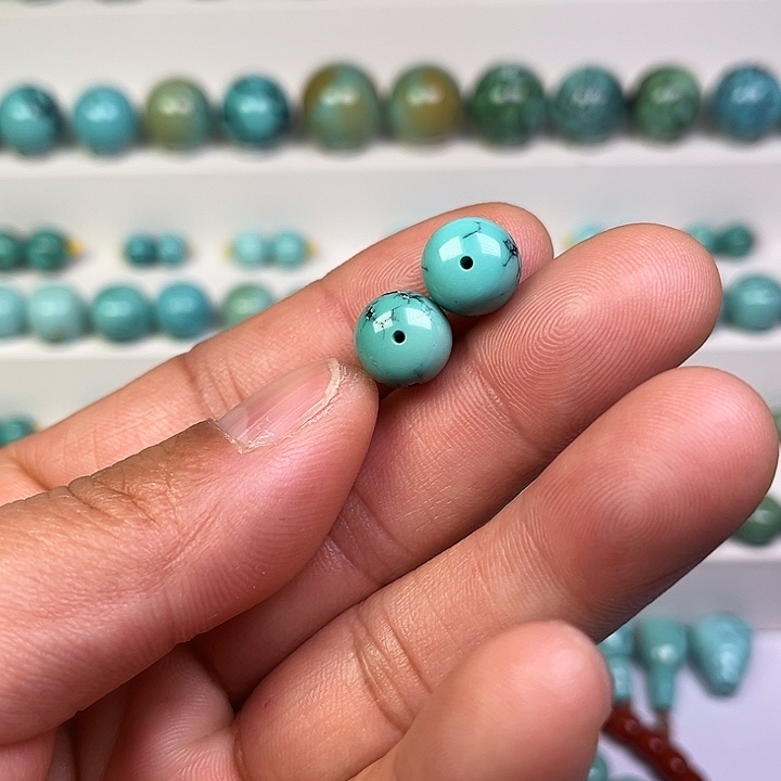 风***语绿松石未镶嵌珠宝奇石