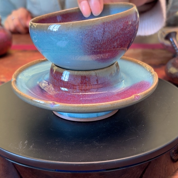 福利款鸡心碗盏传统茶器工艺作品