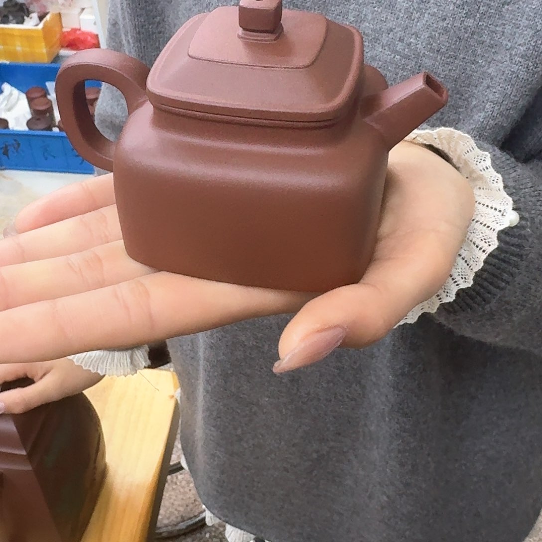 紫砂茶壶紫砂壶四方德钟160cc