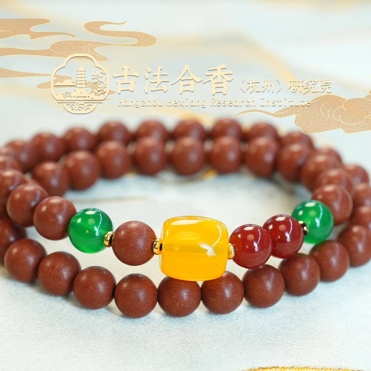 【花蕊夫人】非遗手工合香珠8mm·双圈买一送二