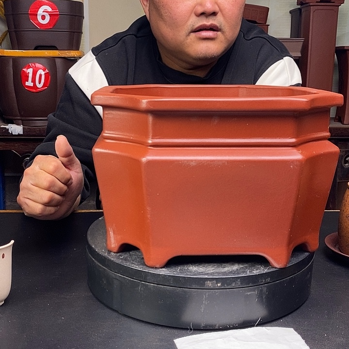 紫砂花盆货号一只DD275