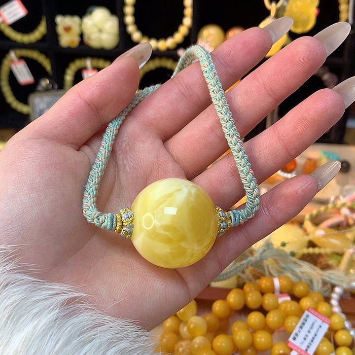 蜜蜡手链未镶嵌蜜蜡吊坠项链