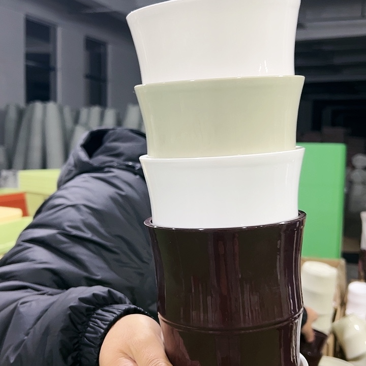 特价竹节口13.6高14白色5个带托