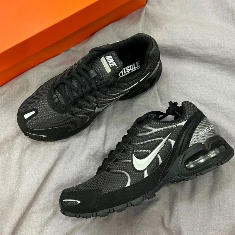 耐克男鞋 AIR MAX TORCH 4 黑色运动鞋气垫缓震跑步鞋运动休闲鞋