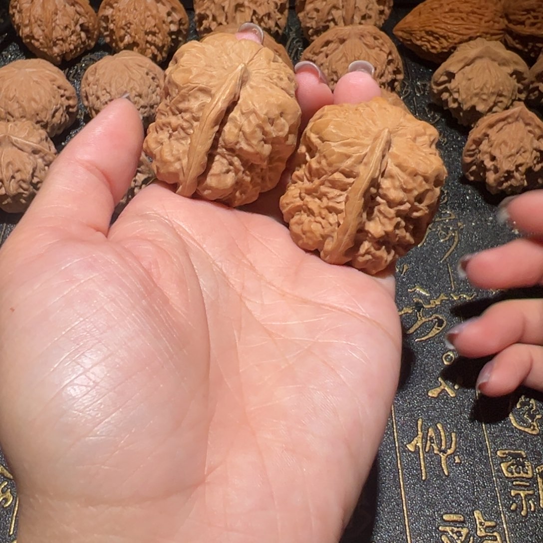 把件桃核一帆风顺41手把件