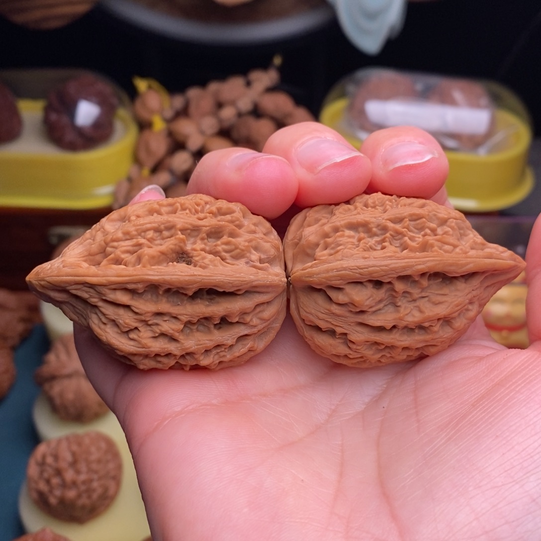 吊坠文玩核桃37平谷带鱼