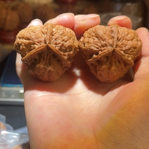 山***扣把件文玩核桃二代凌子43