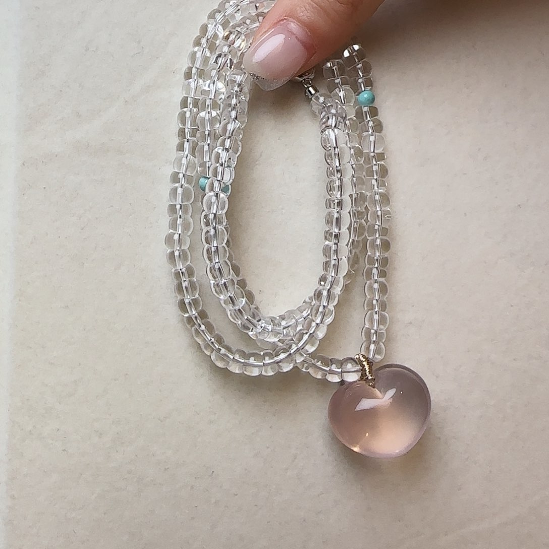 水晶颈饰未镶嵌大气上档次