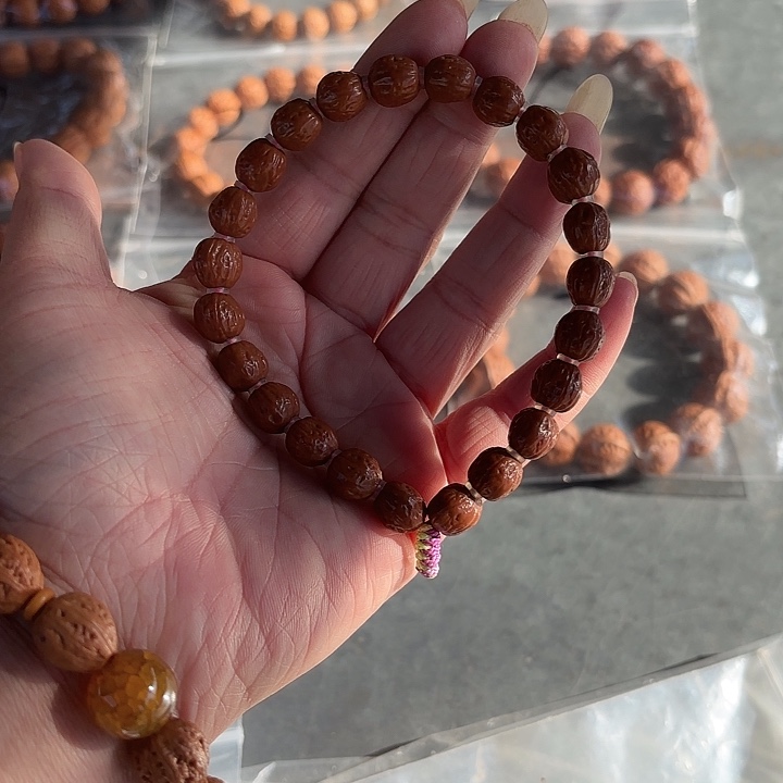 文玩核桃手串天*野生