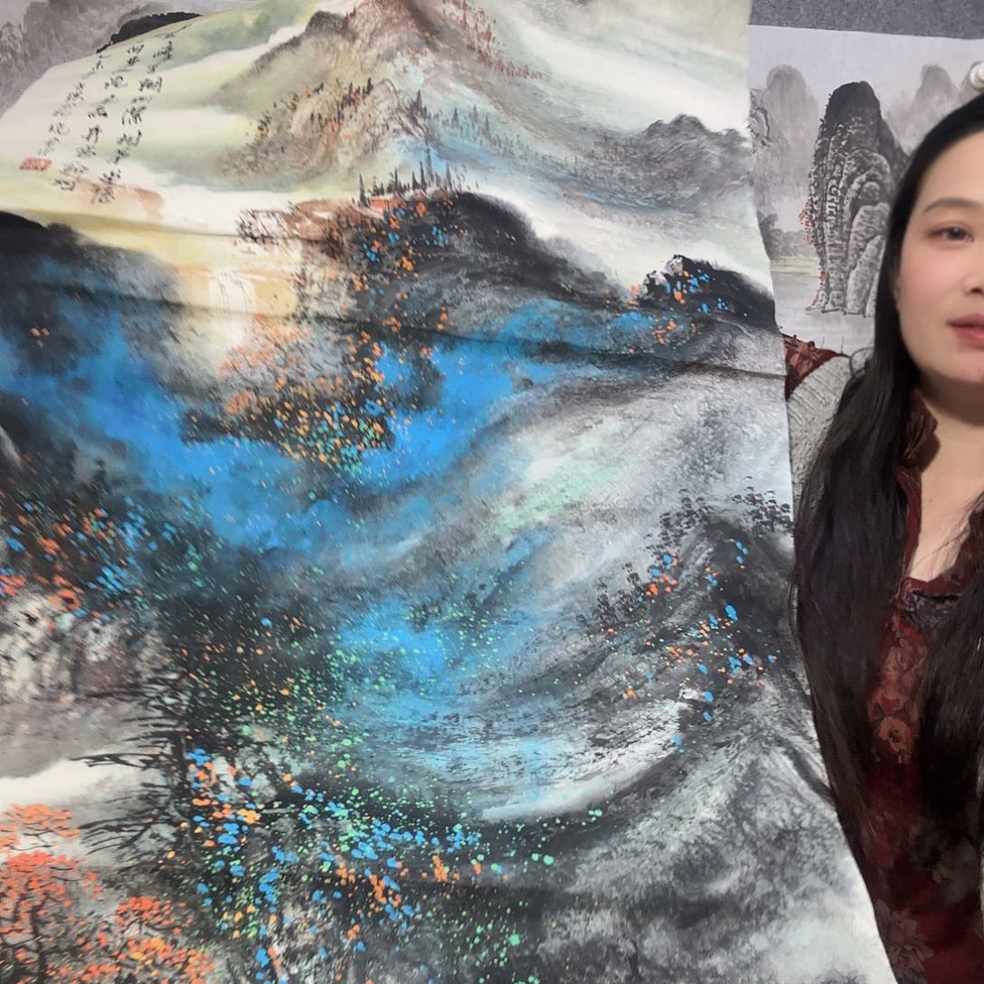 深***）纯手工手绘作品国画艺术