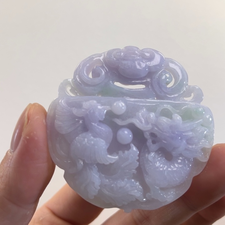 翡翠吊坠(赠链)未镶嵌代编织