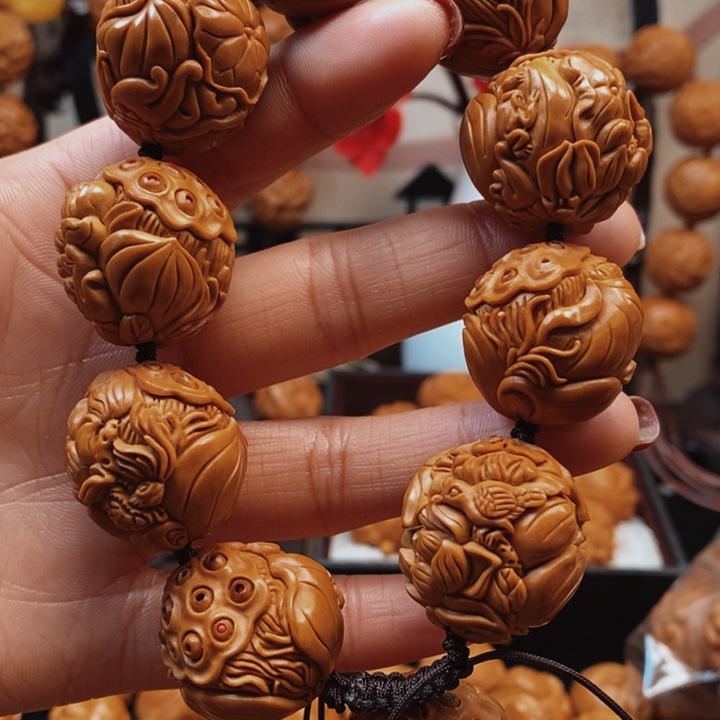 橄榄核手串/手链荷花运2.5