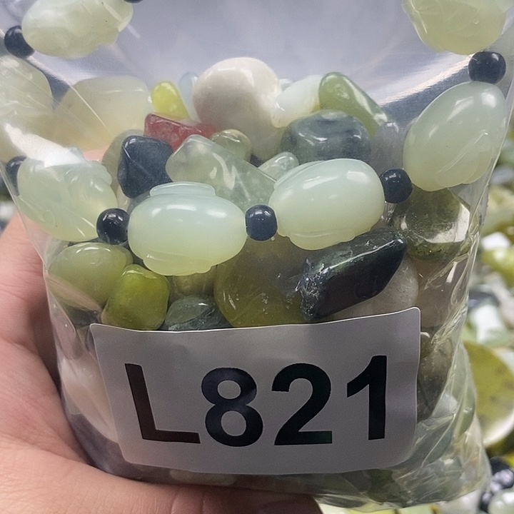 岫玉鱼缸石未镶嵌