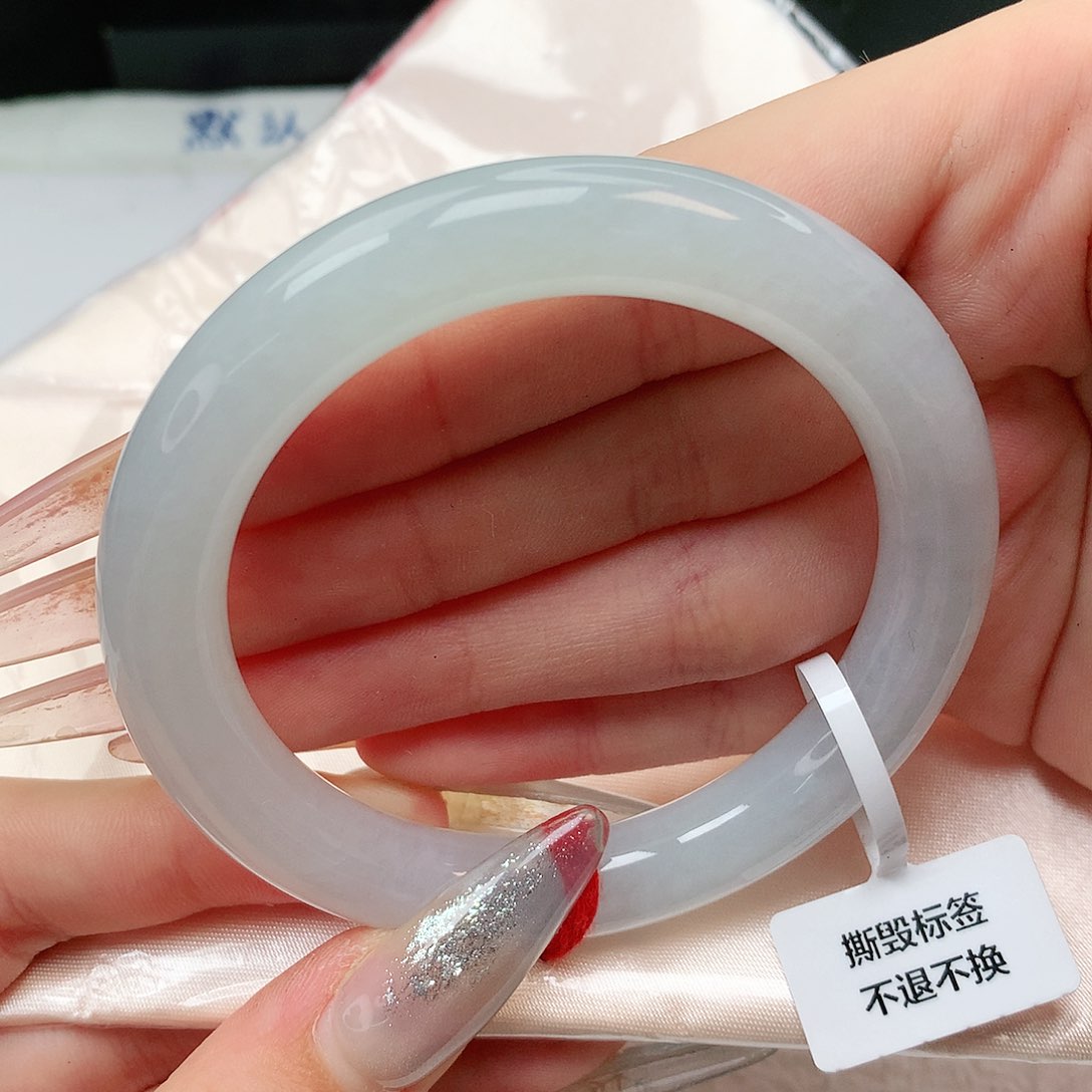 未镶嵌手镯翡翠圆条55