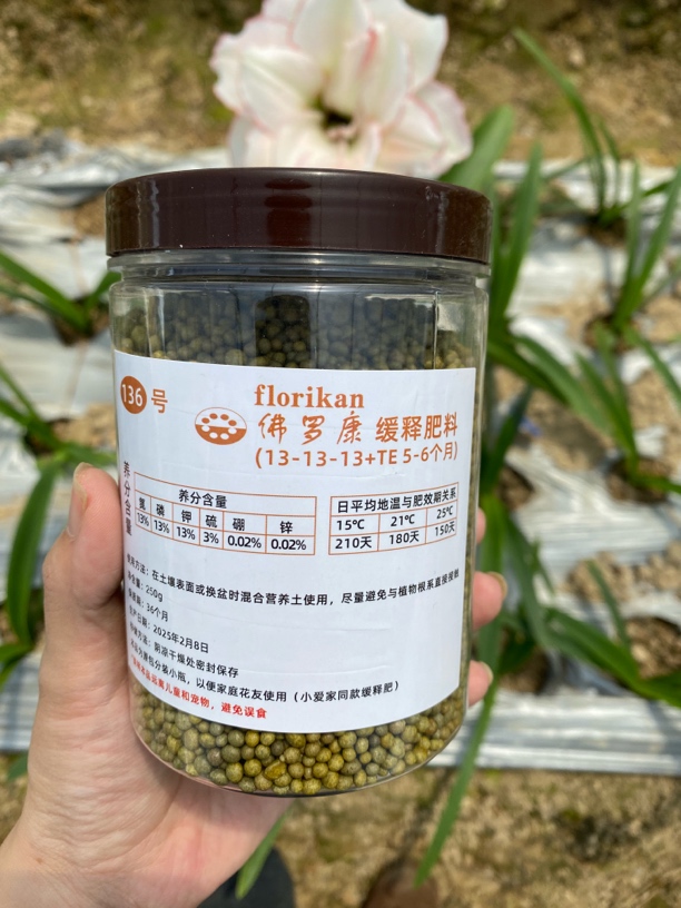 缓释肥氮磷钾 250克 500克花肥 种球花卉颗粒肥料【基地同款】