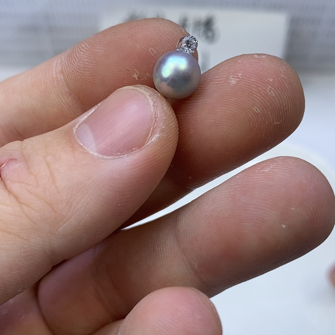 海水珍珠18K金镶嵌颈饰