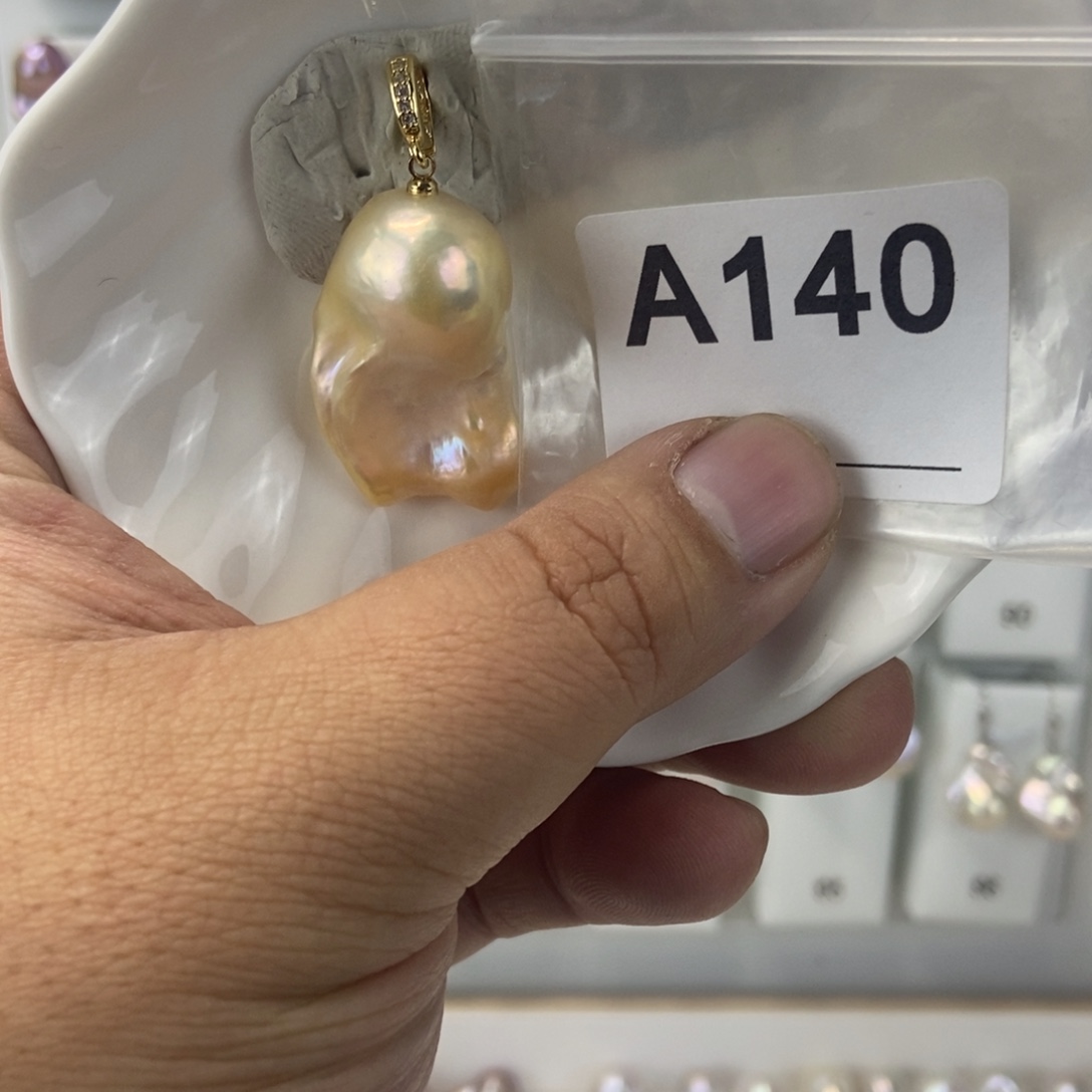 吊坠(不含链)淡水珍珠合金