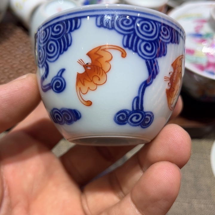 纯手绘精品盖碗杯