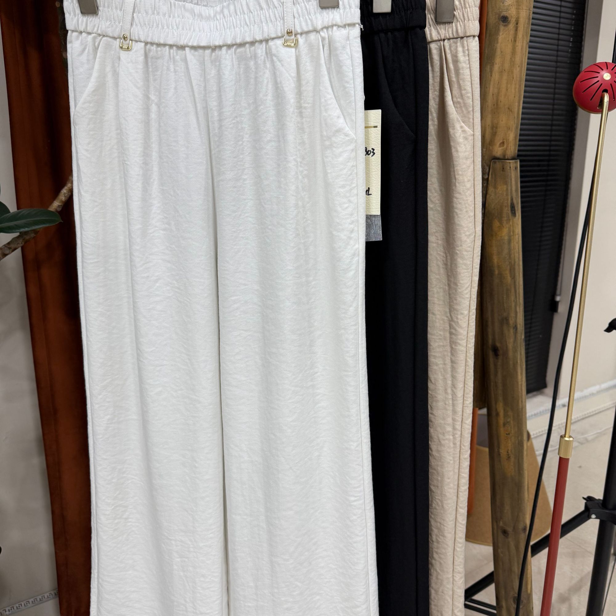 HCL8803（聚水潭）夏季长裤舒适休闲防蚊裤百搭直筒女士薄款裤子