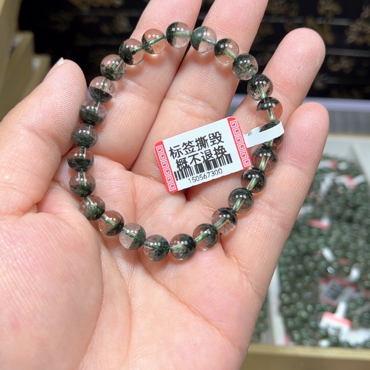 水晶绿幽灵手串未镶嵌?*