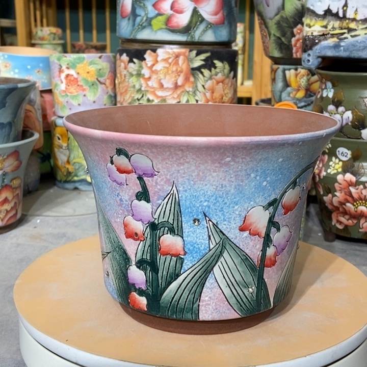 红陶景德镇艺术手绘作品