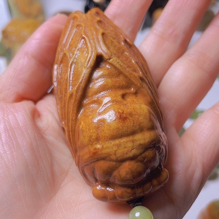 和田玉手把件未镶嵌巴**合