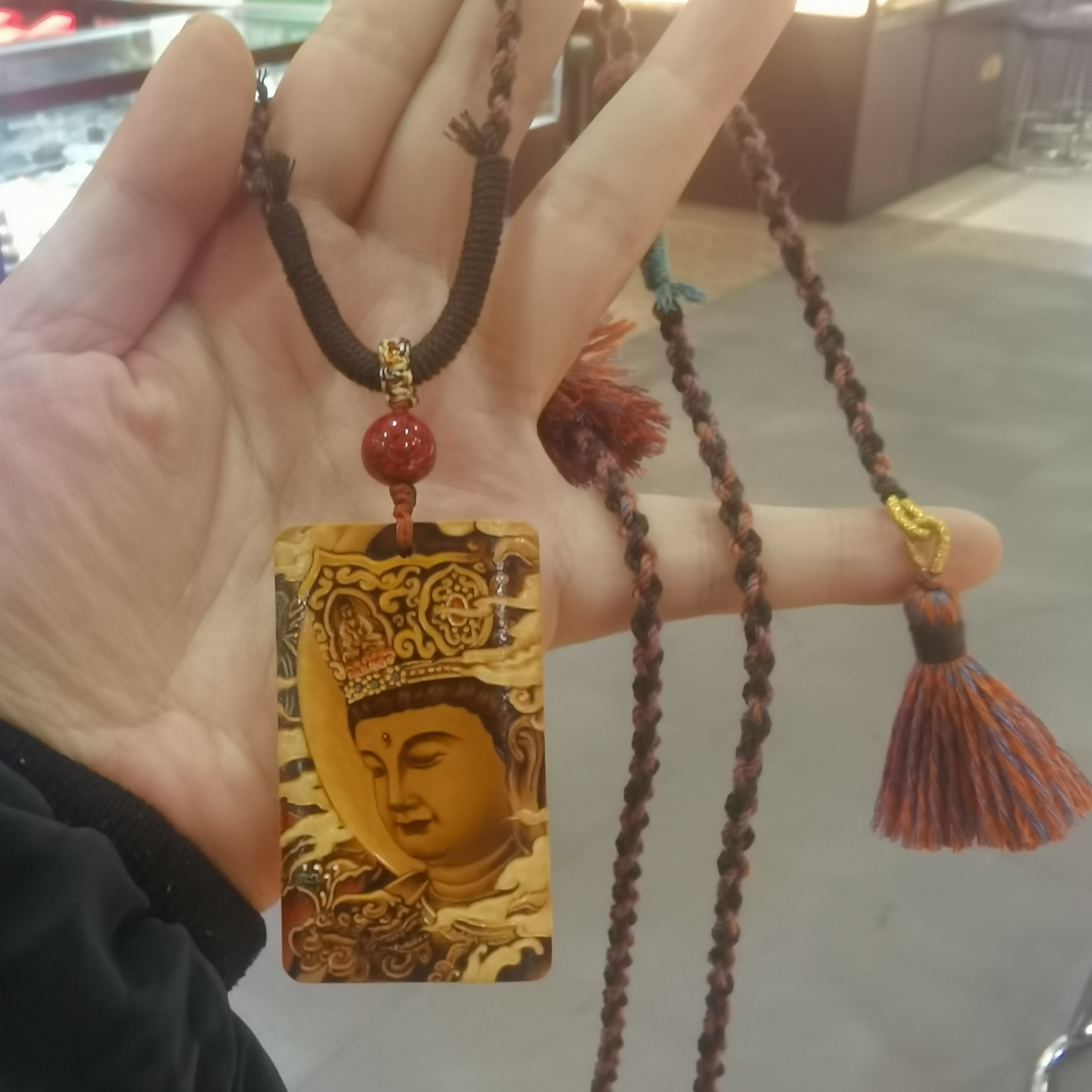 葫芦无事牌烙画脖挂