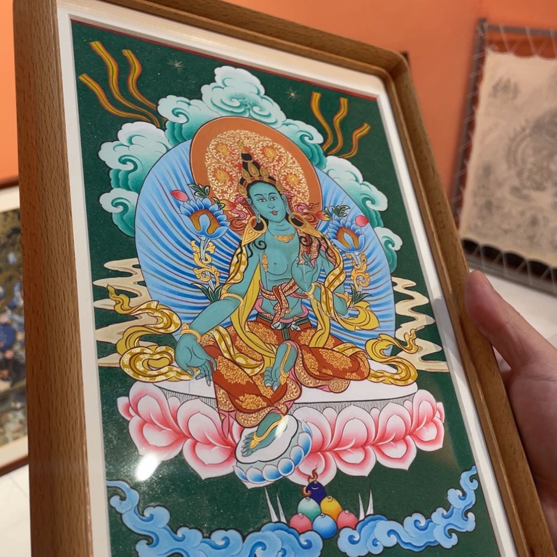 装裱画R*n亮亮热贡唐卡……呼噜唐卡