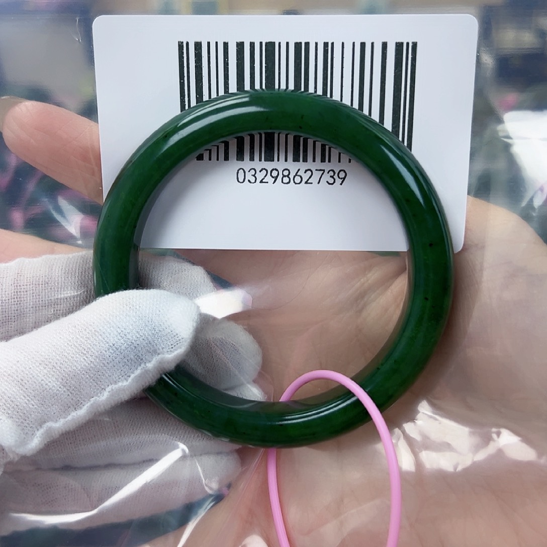 和田玉（碧玉）手镯未镶嵌59