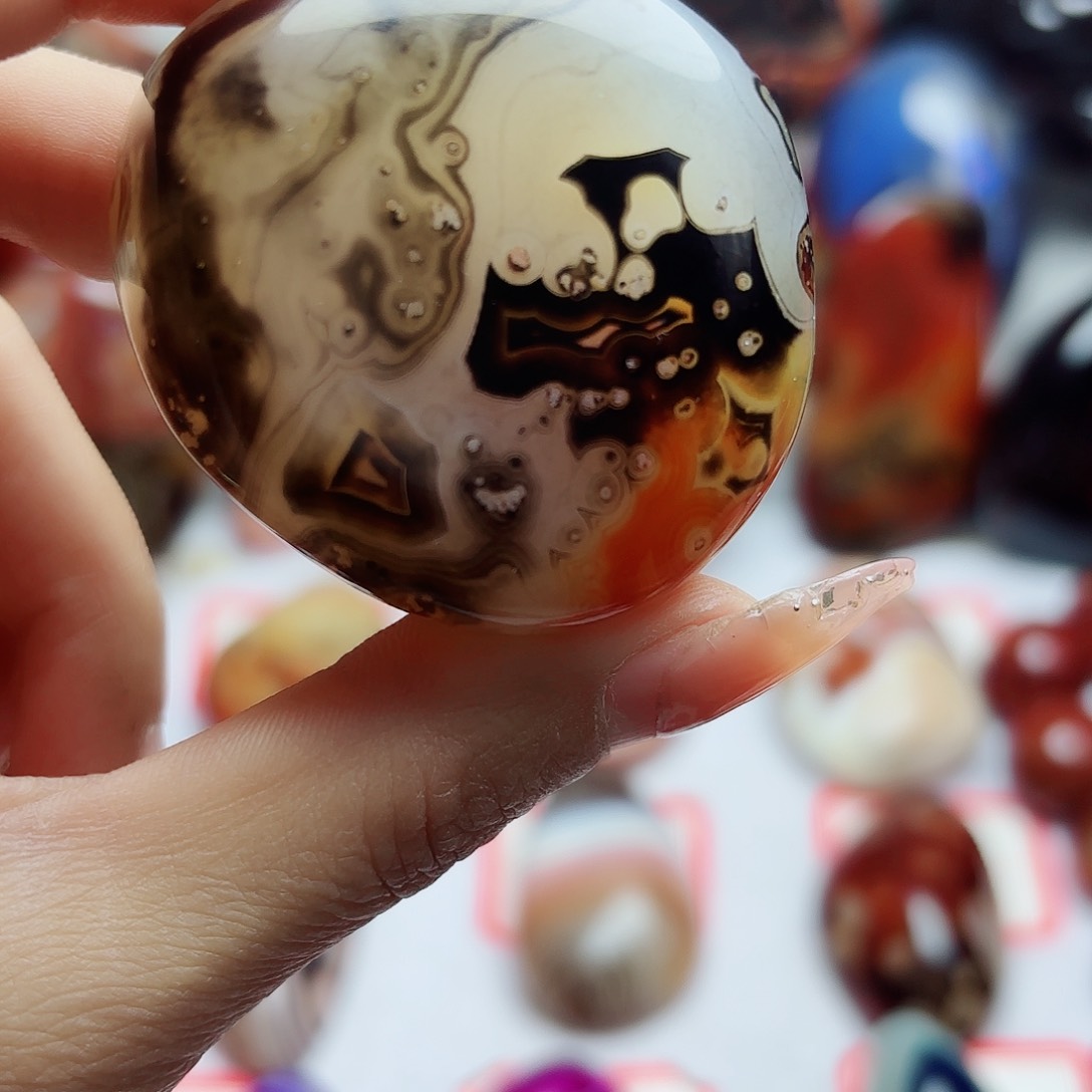 玛瑙/玉髓珠宝奇石银S925镀金镶嵌