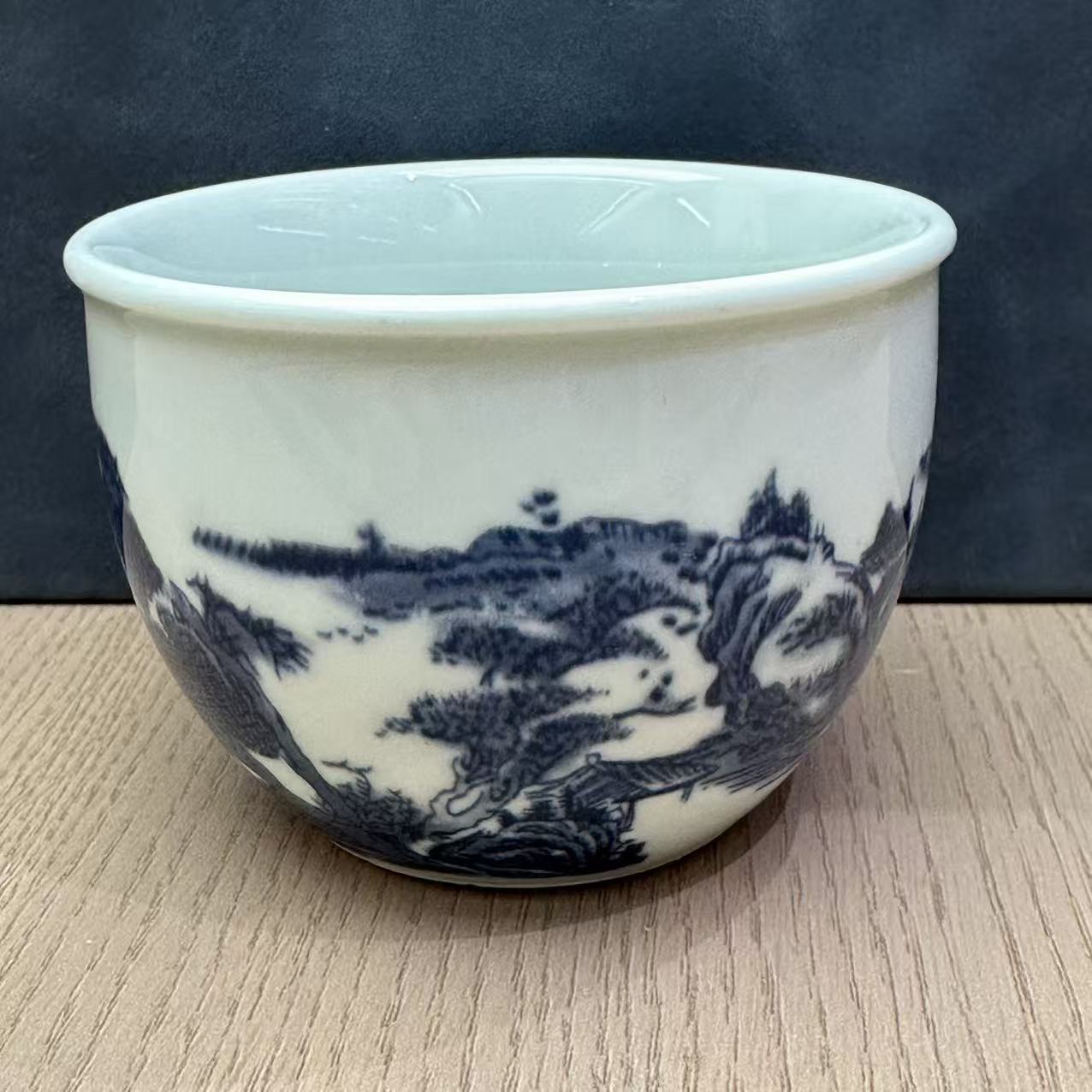 蓝山水大口径主人杯