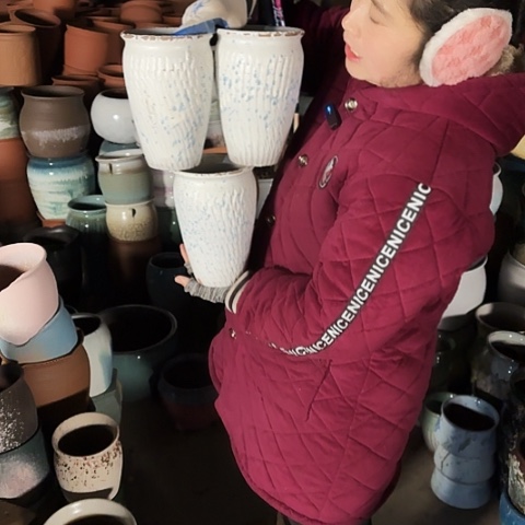 口13高20瑕疵盆子 o 