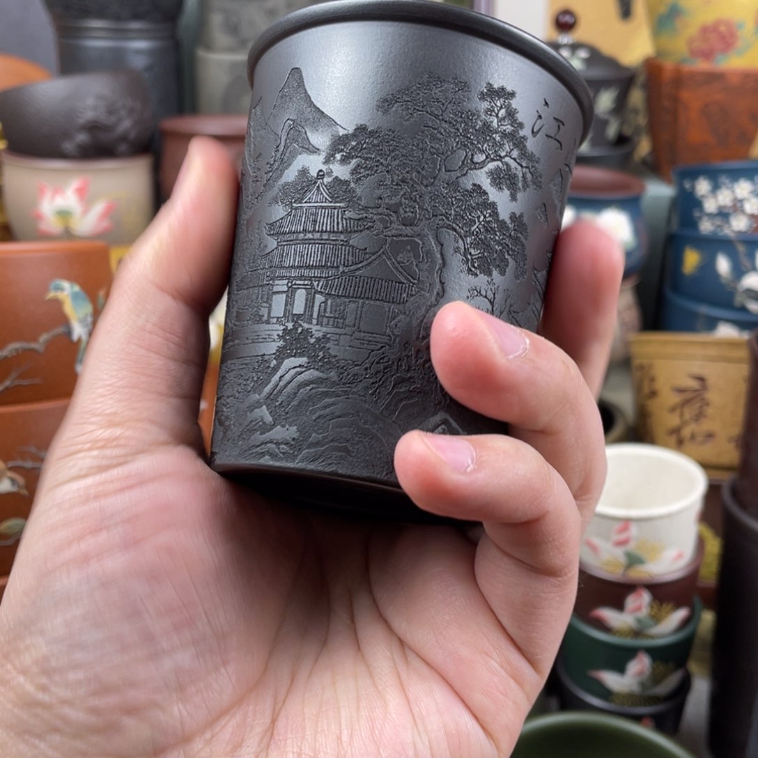 紫砂茶杯紫砂茶杯