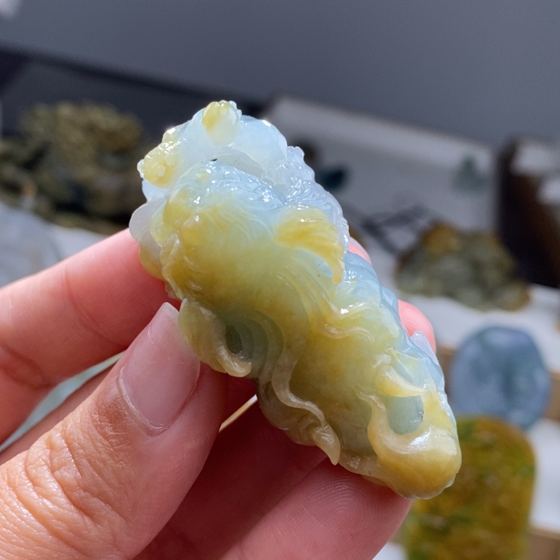 定制翡翠未镶嵌霸王貔貅