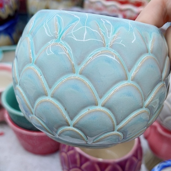 多肉绿植陶瓷花盆9.9包邮