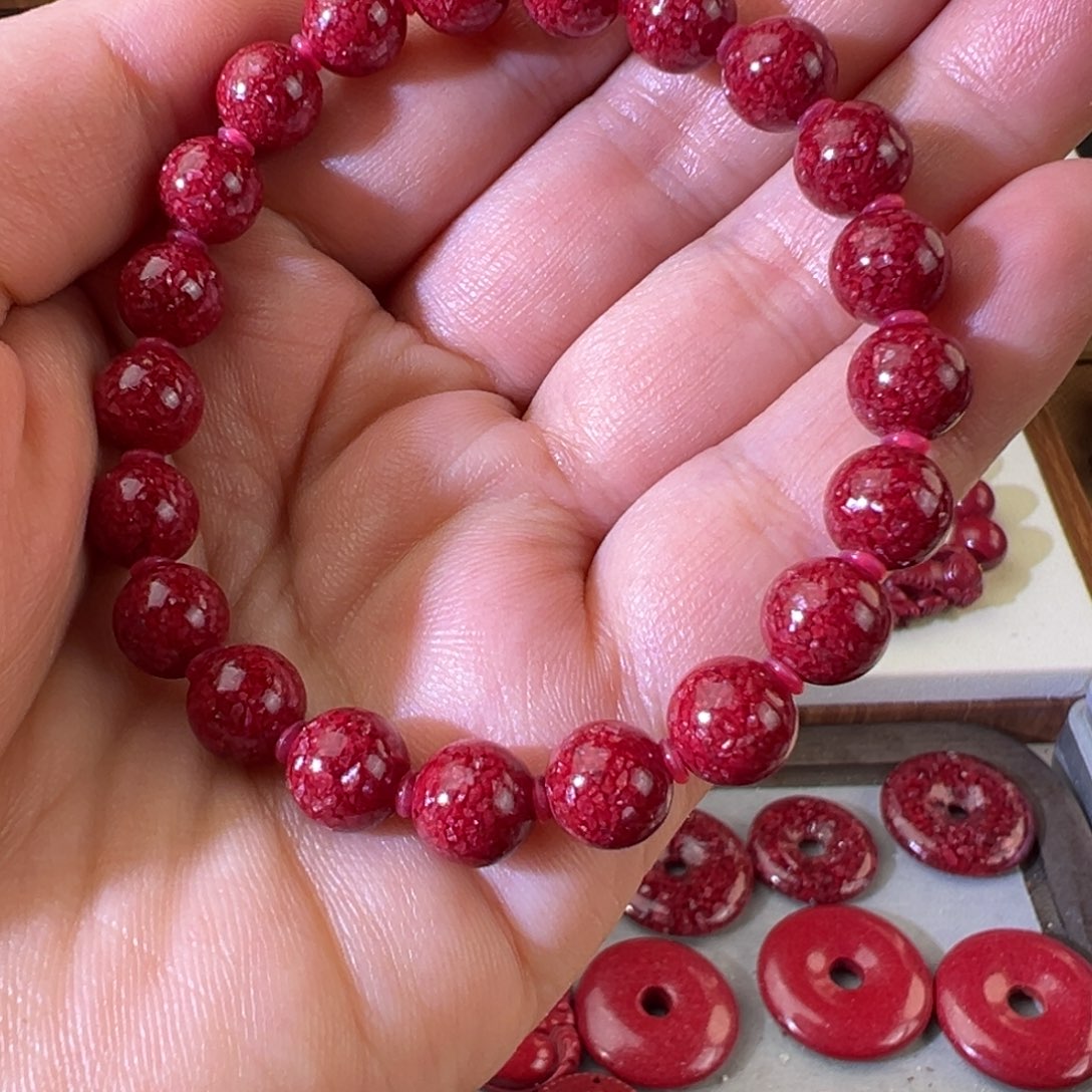 天然辰砂天然晶体卡8-1