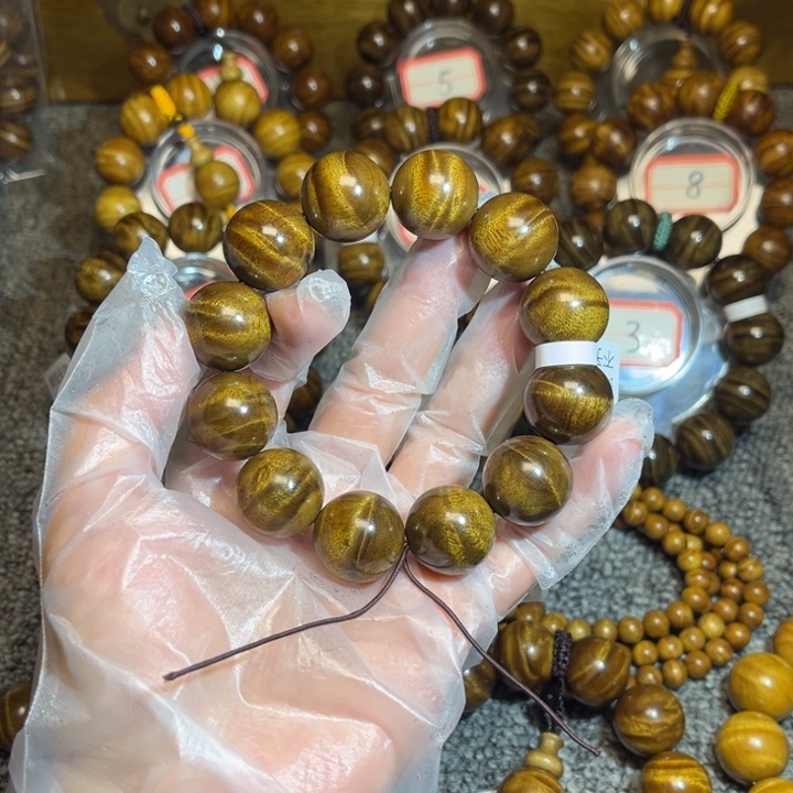 楠木（金丝楠）手串/手链枯木黑金闪电2.0