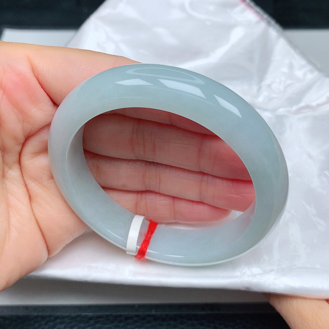 未镶嵌手镯翡翠天空蓝2