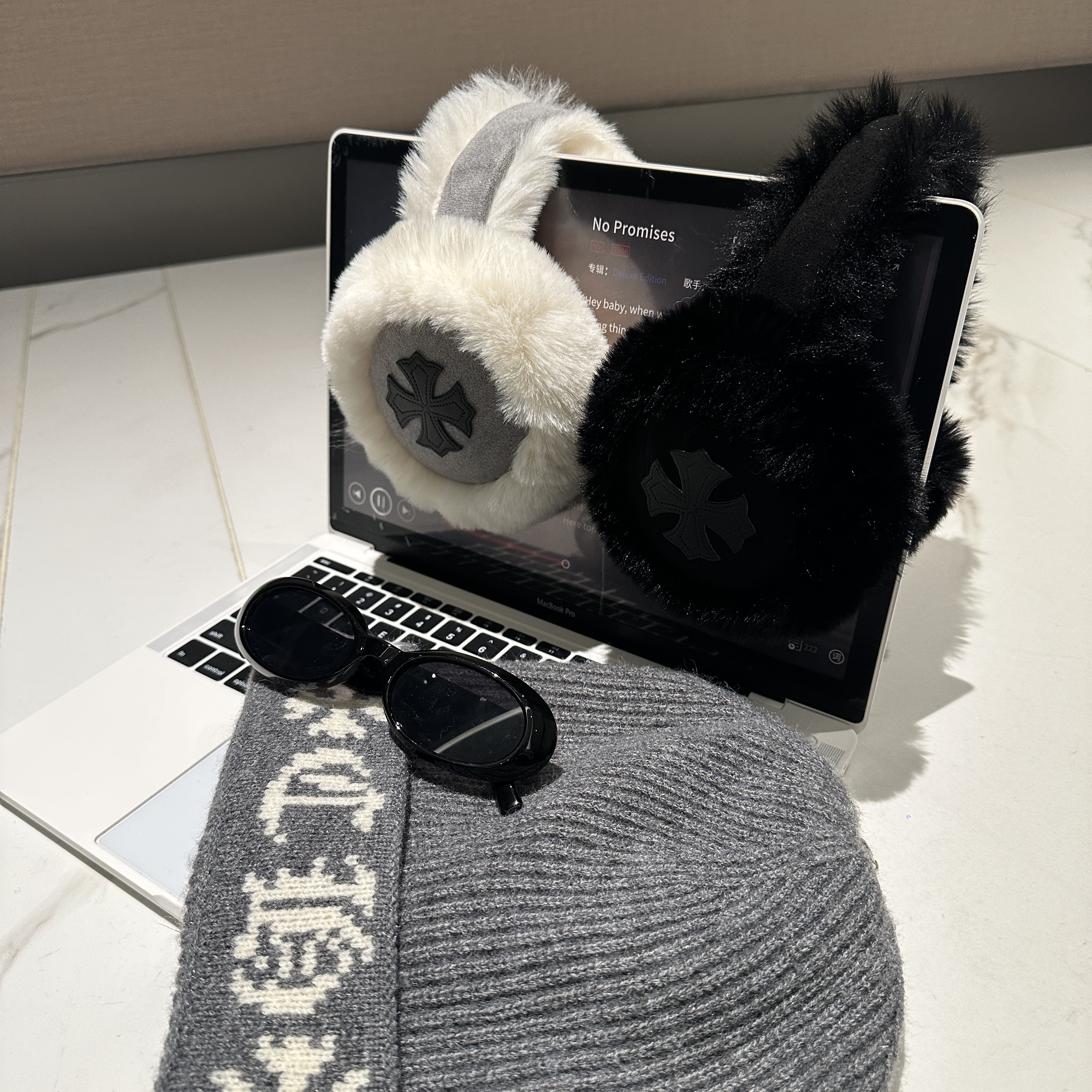 【十字耳护】秋冬毛绒保暖搭配耳护配饰CP633