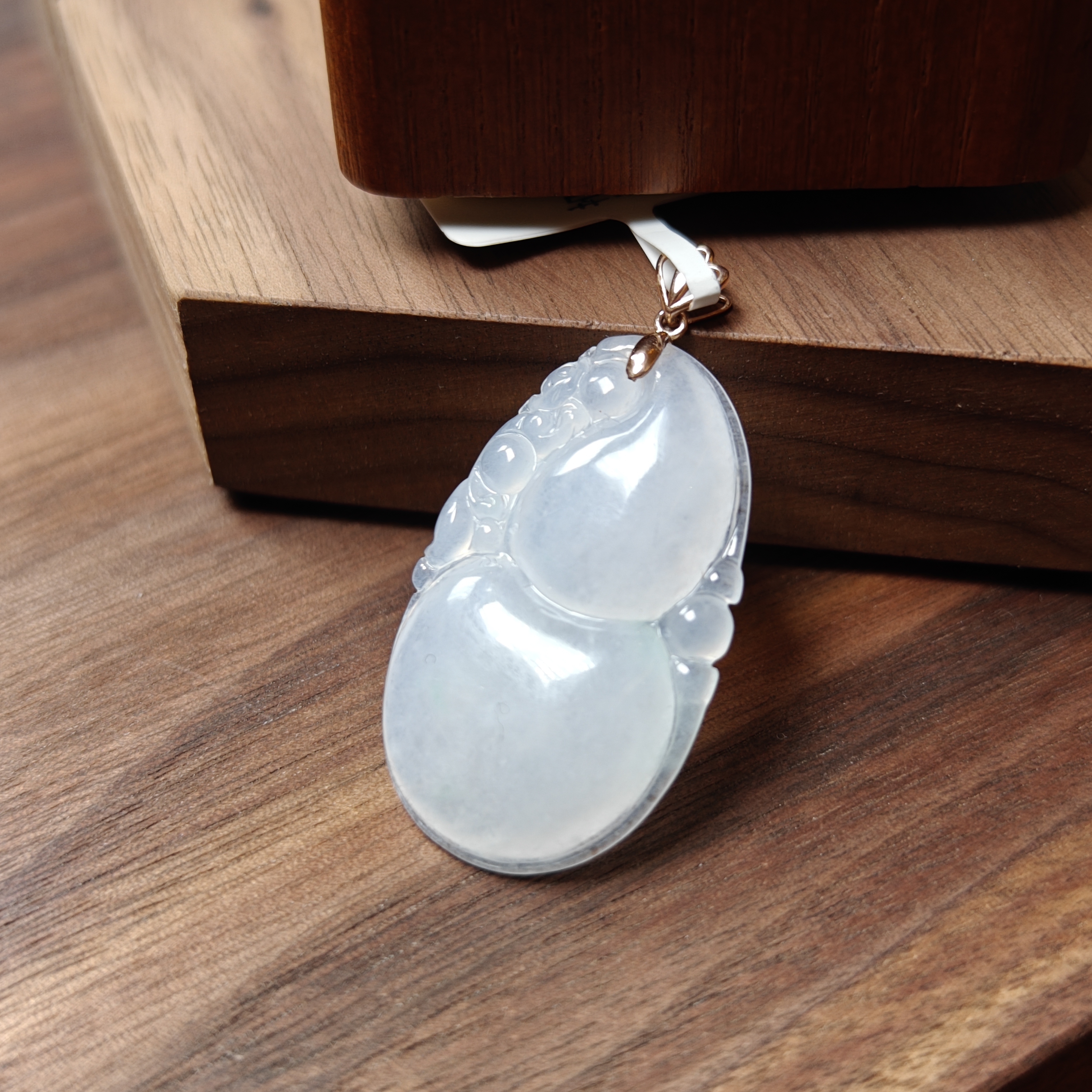 华洋华洋玉器天然A货翡翠葫芦吊坠挂件多样性发其一