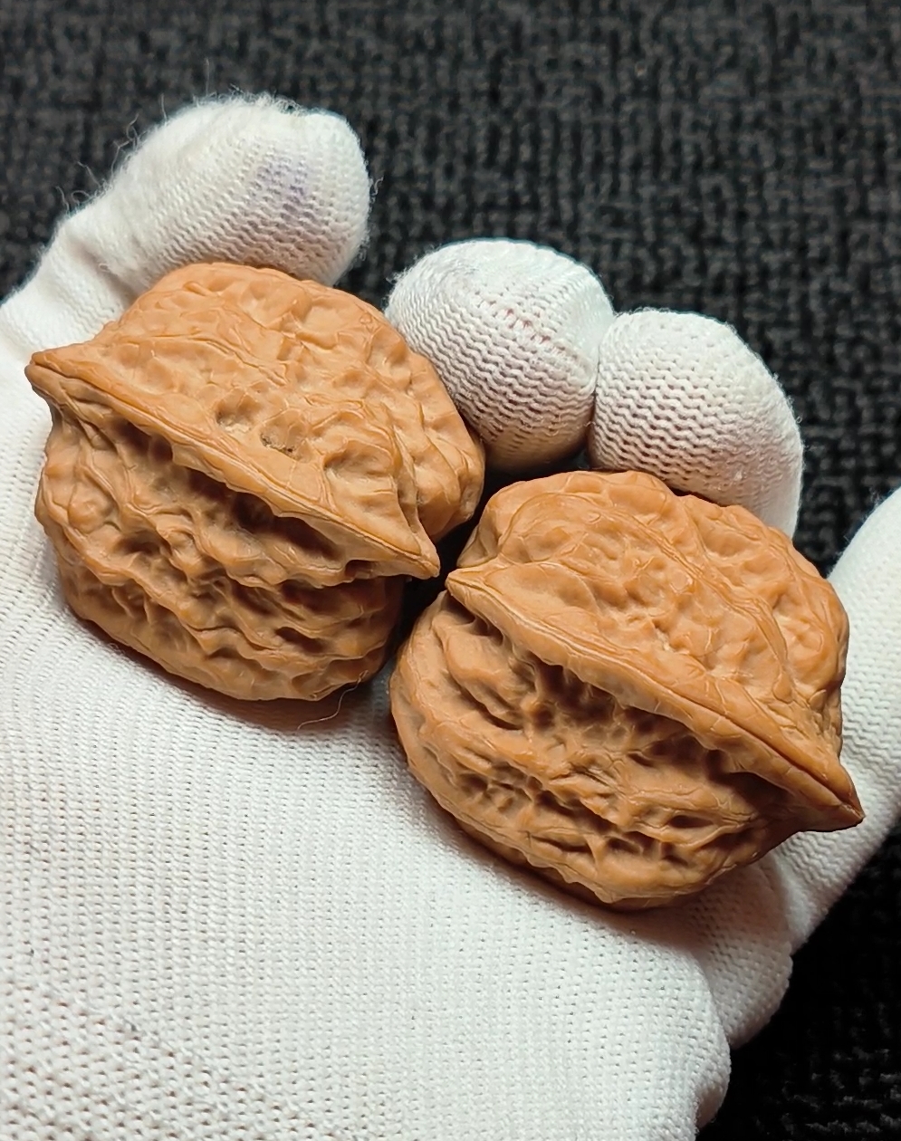 精配对手盘文玩核桃文玩核桃《元宝》款全品精品手把件血麒麟核桃