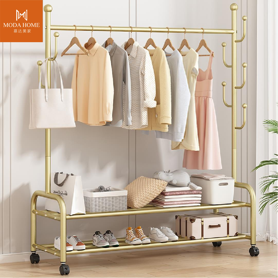 其它过冬神器落地家用晾衣架卧室客厅多功能收纳挂衣架衣帽架