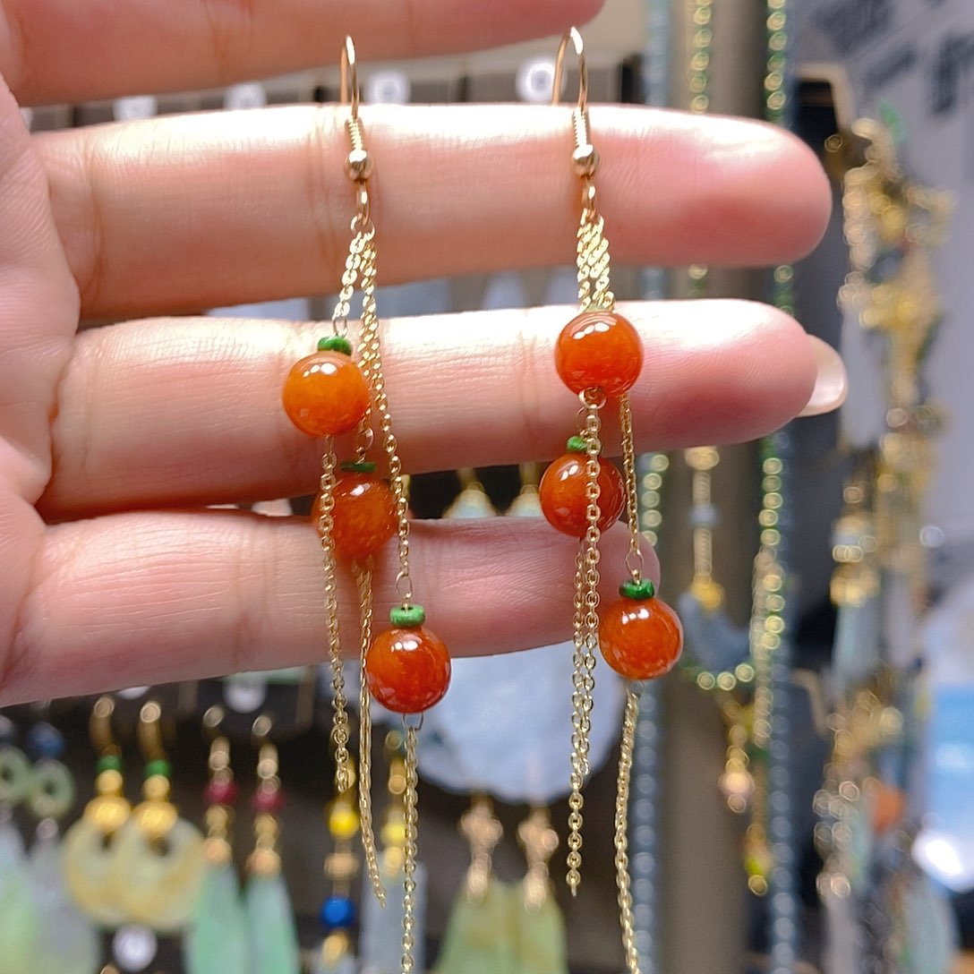 未镶嵌翡翠耳饰翡翠