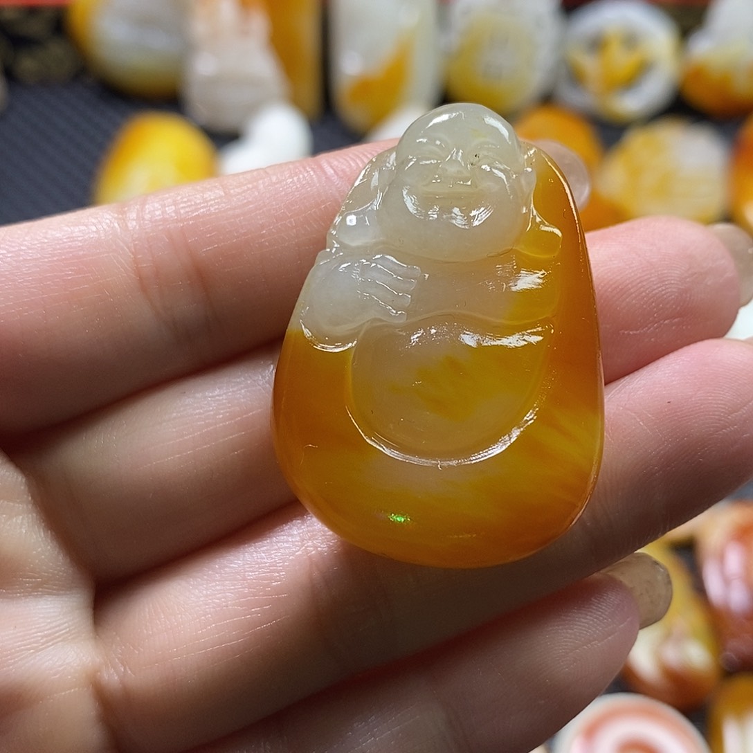 和田玉未镶嵌挂件9****p